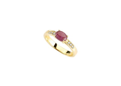 Anello con ovale